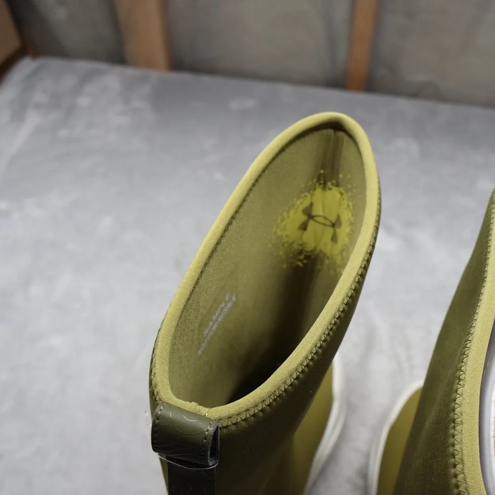 Under Armour Mens 9 Boots Green Mud Freak Waterproof Pull-On‎ Tall Rubber NEW